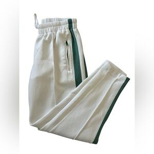 FP Movement by Free People White and Green Track Pants size small